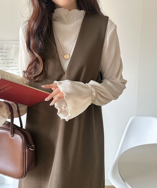 ET.UNIVER | Frill vest pencil dress - Buyee, an Online Proxy