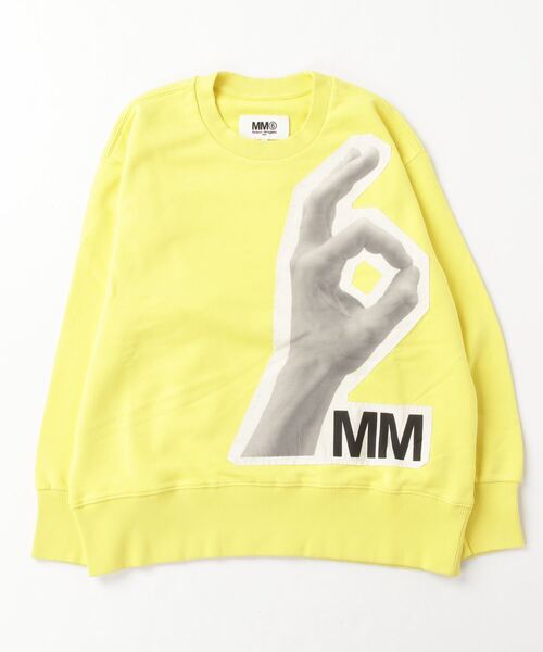 MM6 フリル スウェット エムエムシックス ロゴ マルジェラ トレーナー 刺繍 MM6 フリル スウェット エムエムシックス ロゴ マルジェラ