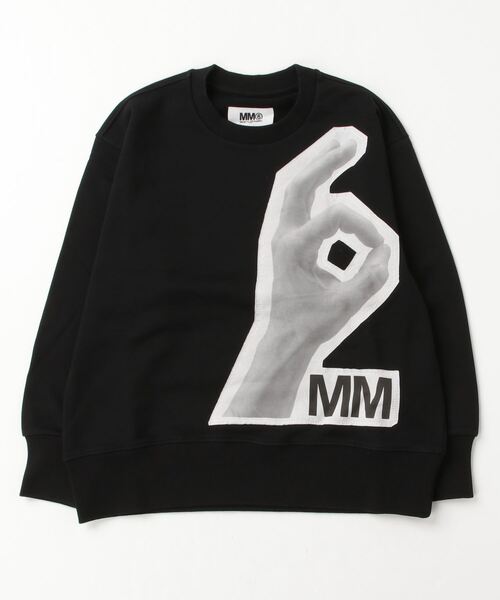 MM6 フリル スウェット エムエムシックス ロゴ マルジェラ トレーナー 刺繍 MM6 トレーナー Maison Margiela(エムエムシックス メゾン