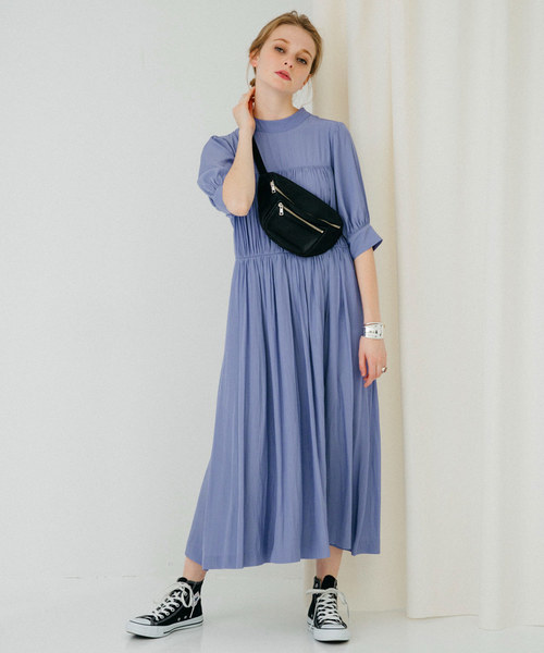 Public Tokyo ハイネックギャザーワンピース Buyee日本代购服务 于zozotown购物 Bot Online