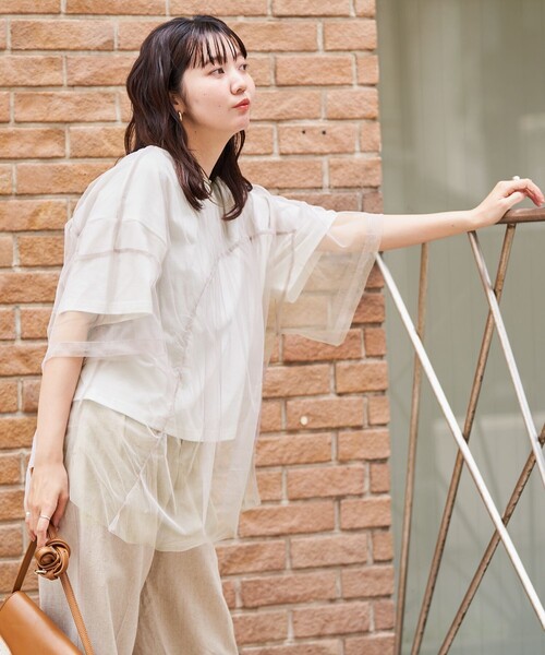 FREAKS STORE 限定展開 シアージャガードフレンチスリーブワンピース