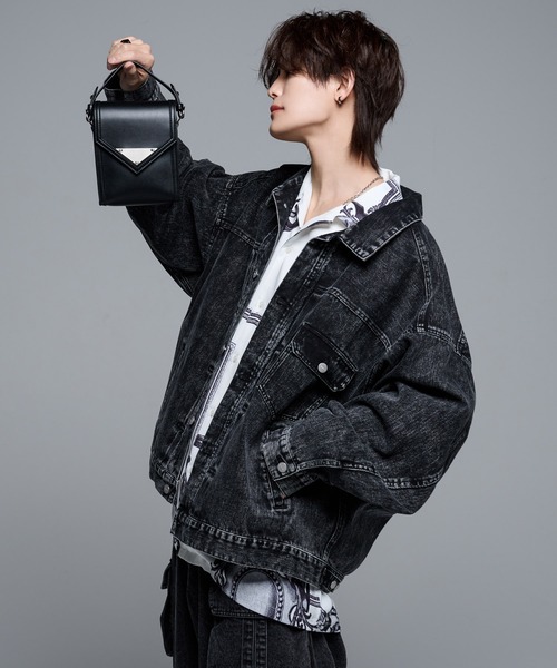 DEVICE | 【犬飼京×DEVICE】metal plate 2way shoulder bag