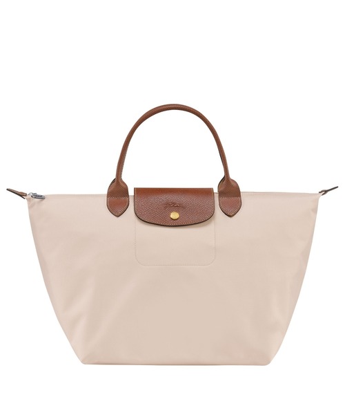 LONGCHAMP COSMOS KUDU　ビンテージ調 ハンドバッグ デイロング L トップハンドルバッグ コニャック - レザー