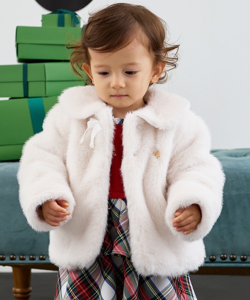 kate spade ファー ジャケット 130 KATE SPADE NEW YORK KIDS | フェイクファージャケット - Buyee, an