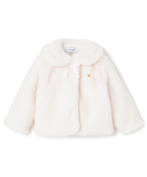 美品　kate spade new york フェイクファージャケット　150 出産祝い
