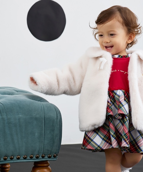 kate spade ファー ジャケット 130 KATE SPADE NEW YORK KIDS | フェイクファージャケット - Buyee, an