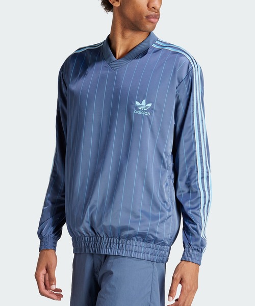 新品　adidas アディダス ピンストライプ ウインドブレーカー　カットソー ADIDAS | アディダス ピンストライプ ウインドブレーカー