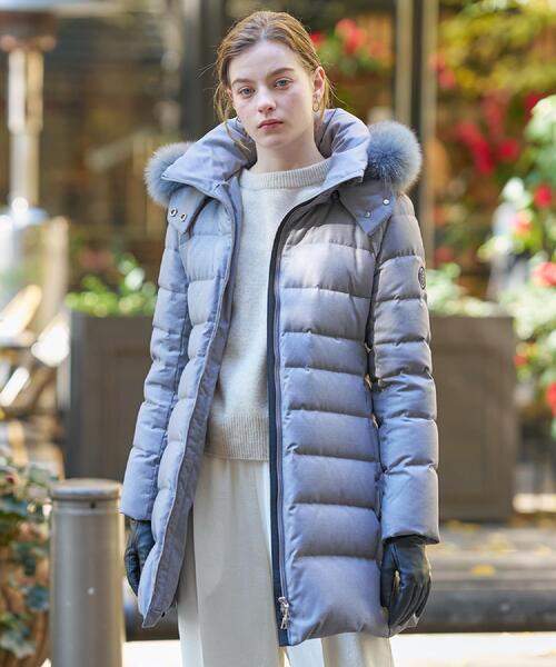 DRESSTERIOR | 【CLASSY.12月号掲載/フード＆ファー取り外し可】ブルー