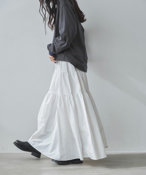 CLANE | SHEER RUSSELL VOLUME FLARE SKIRT - Buyee, an Online Proxy