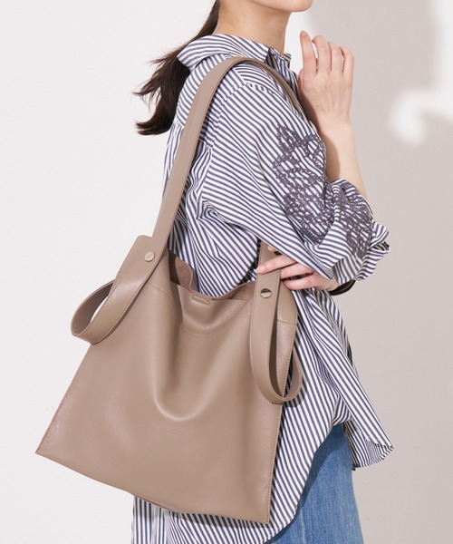 BEAU'RE | 【WEB限定】【BEAURE/ヴュレ】カウレザー 2WAY ハンドル