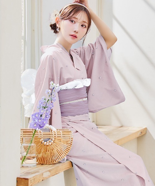 SUGAR NINE | 一人で簡単に着付けができる セパレート浴衣4点セット