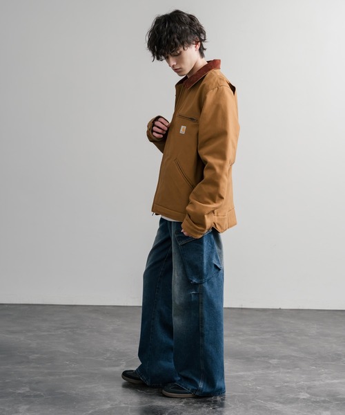 Carhartt デトロイトジャケットMコーデュロイ襟 ブラウンジャケット CARHARTT | Carhartt カーハート DUCK DETROIT JACKET BLANKET LINED