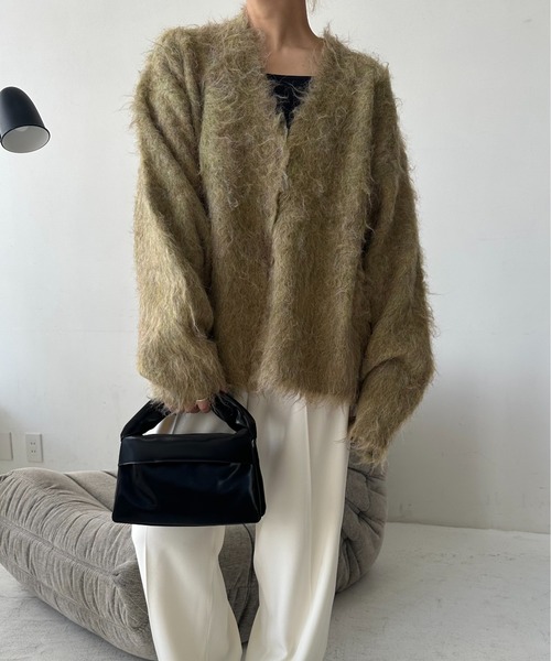 ジャケット・アウター lawgy collar arrange midi outer Mocha lawgy（ラウジー）の「collar arrange midi outer（その他
