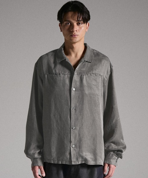grancy オープンカラーシャツ GRANCY | 【GRANCY】Vintage Fade Open-collar Shirt / ヴィンテージ