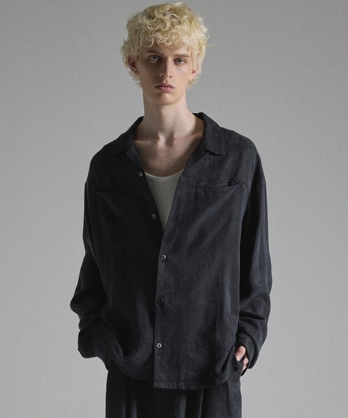 【GRANCY】ヴィンテージフェードオープンカラーシャツ M GRANCY | 【GRANCY】Vintage Fade Open-collar Shirt / ヴィンテージ