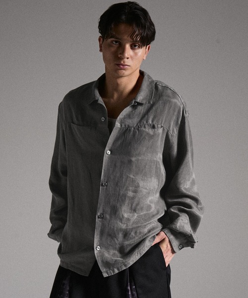 トップス GRANCY Vintage Fade Open-collar Shirt GRANCY | 【GRANCY】Vintage Fade Open-collar Shirt / ヴィンテージ