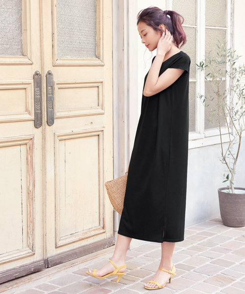 Kobe Lettuce Vネック バッククロス 2タイプiラインカットソーマキシワンピース Buyee日本代购服务 于zozotown购物 Bot Online