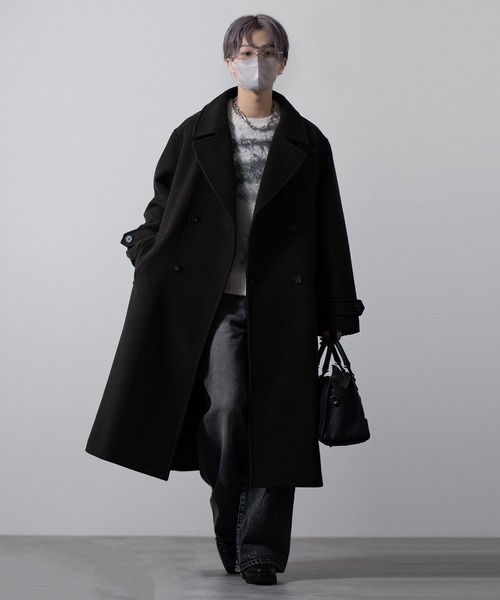 CLEL ウールブレンドテックメルトンダブルチェスターコート CLEL | 【CLEL】Wool Blend Tech Melton Double Chester Coat / ウール
