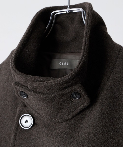 CLEL | 【CLEL】Wool Blend Tech Melton Double Chester Coat / ウール