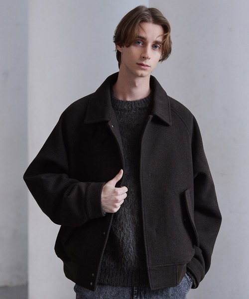 CLEL | 【CLEL】Wool Blend Tech Melton 2Way Blouson / ウール 