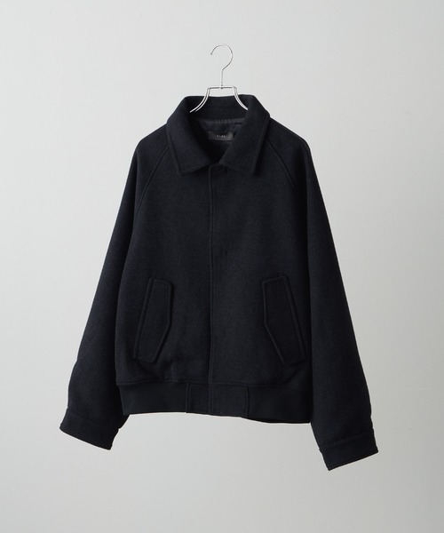 CLEL | 【CLEL】Wool Blend Tech Melton 2Way Blouson / ウール