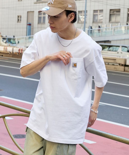 【943】carharttカーハート　企業刺繍ロゴワークシャツ Carhartt カーハート ワークシャツ 企業ロゴ 織タグ 企業刺繍