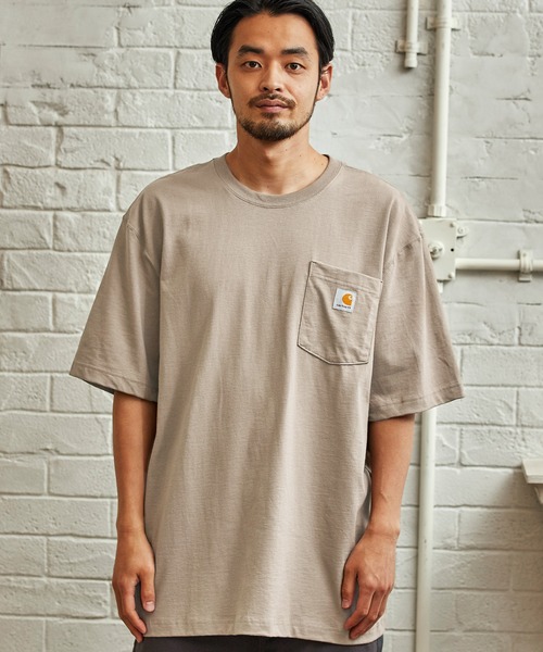 Carhartt Carhartt カーハート Workwear ビッグシルエット ポケット半袖 ロゴ Tシャツ 無地t ワッペン トップス Buyee Un Servicio De Compra De Proxy En Linea Compre En Zozotown