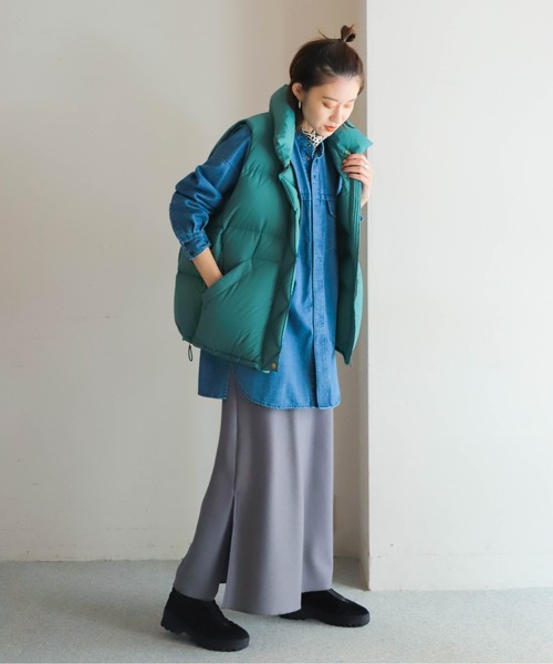 NOMBRE IMPAIR | ハンガリーグースダウン ロングベスト - Buyee, an
