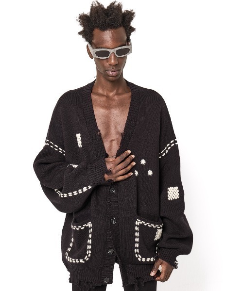 DankezSchonダンケシェーン DANKE SCHON | DankeSchon/ダンケシェーン/HAND STITCH KNIT CARDIGAN