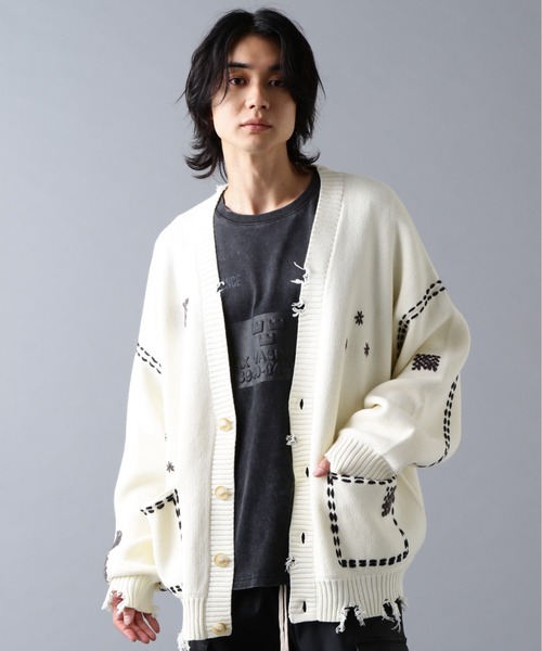 DANKE SCHON | DankeSchon/ダンケシェーン/HAND STITCH KNIT CARDIGAN