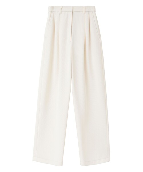 【美品】CLANE/クラネ リブストライプタックパンツ セール】【CLANE/クラネ】RIB STRIPE TUCK PANTS/リブストライプ