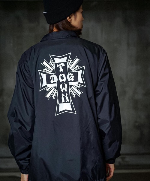 DOGTOWN | CROSS LOGO COACH JACKET/DOGTOWN(ドッグタウン）ナイロン 
