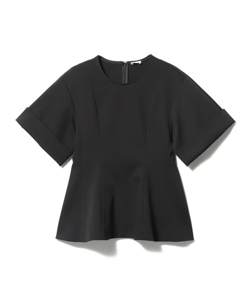 ブラウス シャツ 「復刻」ESTNATION / コットンシルク フリルチュニックブラウス レディース ESTNATION ブラウス シャツ 「復刻」ESTNATION / コットンシルク
