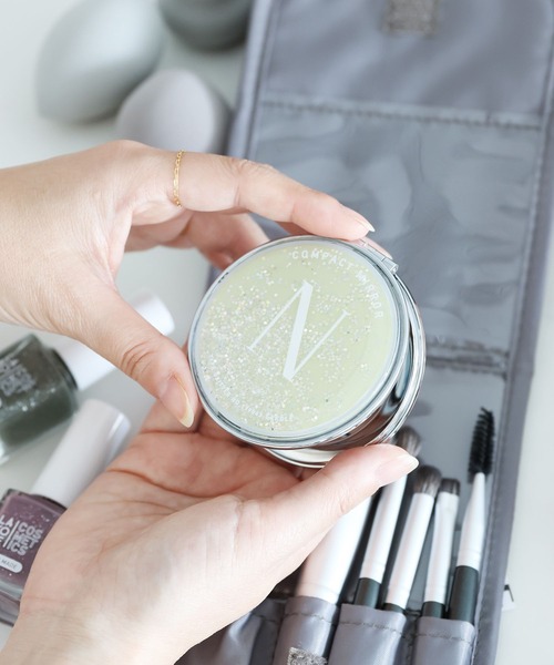 ☆　わんた　☆ LAKOLE | イニシャルグリッターコンパクトミラー / 248194 - Buyee, an