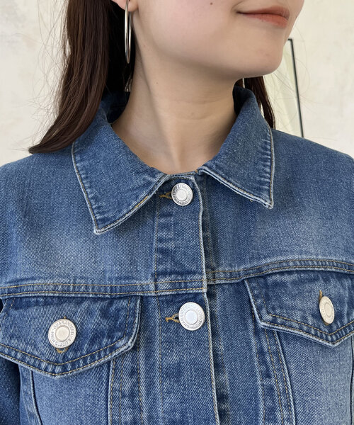 PROSE VERSE | ギャザーペプラムデニムジャケット - Buyee, an Online