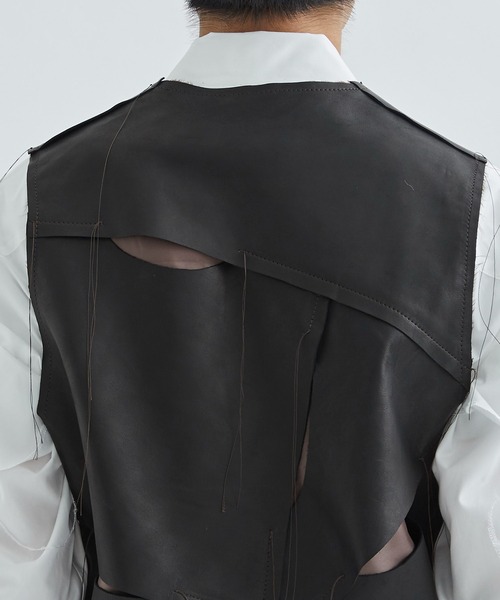 新品 12万 Sulvam サルバム / HORSE LEATHER VEST SULVAM | 【sulvam / サルバム】SCARS HORSE LEATHER VEST