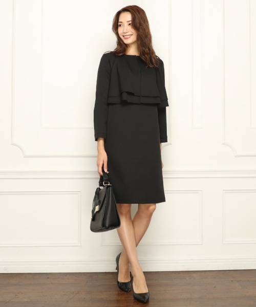 Dress Lab フレア ジャケット ワンピース フォーマル スーツ セットアップ 2点セット 結婚式 ブラックフォーマル 喪服 Buyee An Online Proxy Shopping Service Shop At Zozotown Bot Online