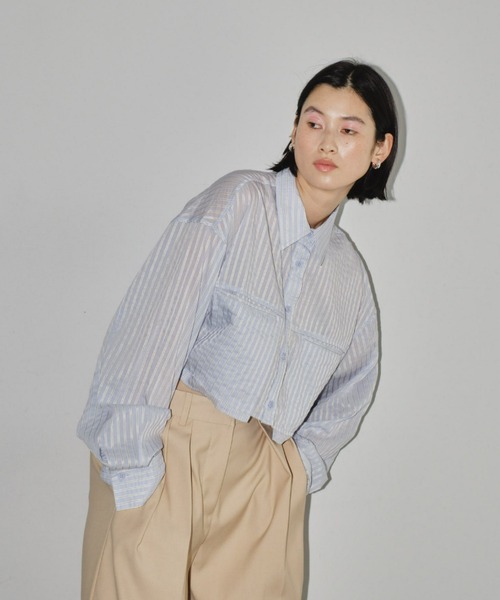 todayful Stripe Gather Bustier（TODAYFUL トゥデイフル Stripe