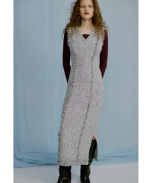 FRAY I.D | ツィードフリンジ2wayニットワンピース - Buyee, an Online  