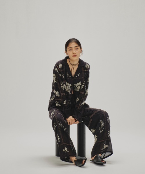 TODAYFUL | Embroidery Patchwork Trousers - Buyee, an Online Proxy 