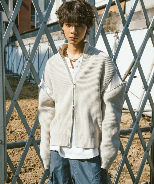 VI E DIT | Cutoff Short Non-Breasted Jacket/カットオフノーブレスト