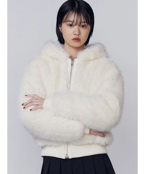 EMODA | フードフェイクファーブルゾン - Buyee, an Online Proxy