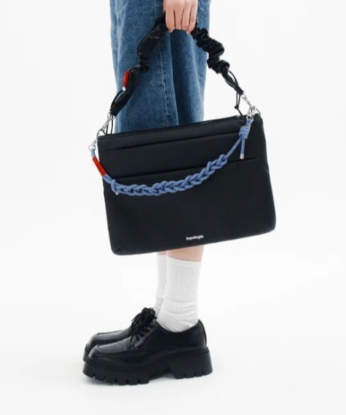 ボトルサコッシュ ラージ Bungee Strap- Black