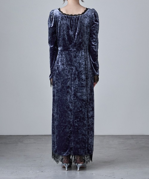 ETOLL. | クラッシュベロアランジェリー風ドレス - Buyee, an Online