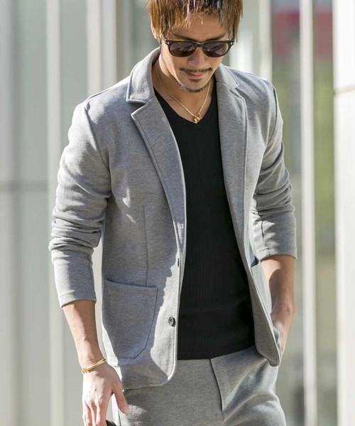 Admix Atelier Sab Men ダンボールカルゼ ジャージテーラードジャケット Buyee An Online Proxy Shopping Service Shop At Zozotown Bot Online