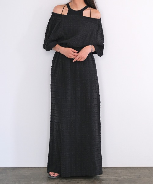 AKTE | バックオープンオフショルダーワンピース - Buyee, an Online