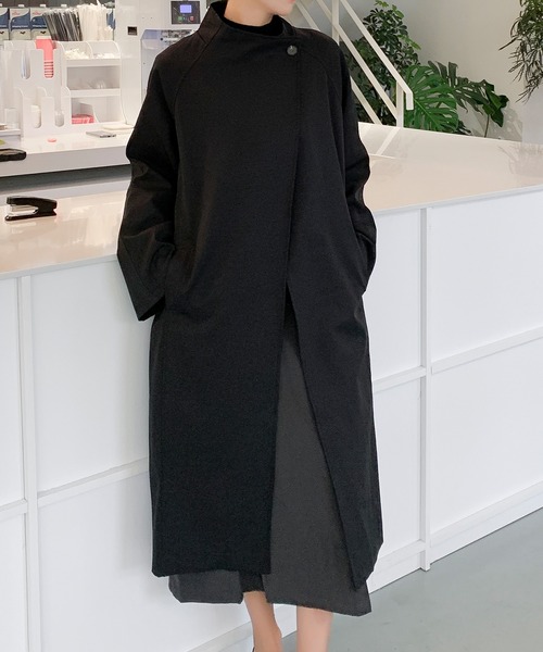 BANICO | 【BANICO】スタンドカラー トレンチ ロングコート - Buyee