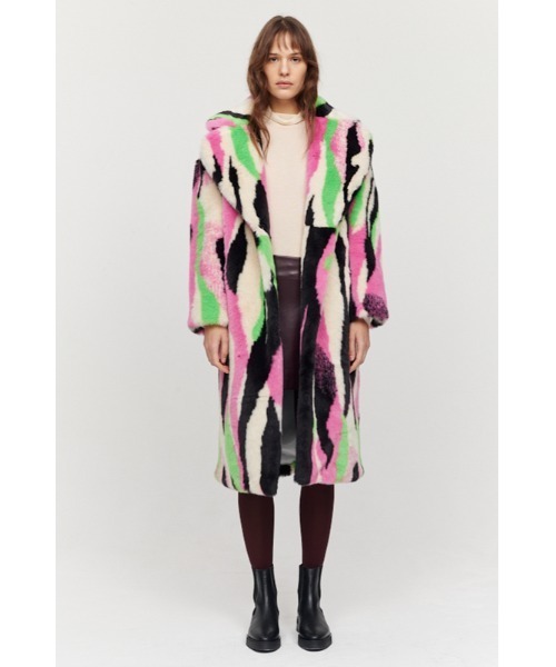 JAKKE | jakke/ジャッキー/KATIE COAT MULTI STRIPE - Buyee, an 