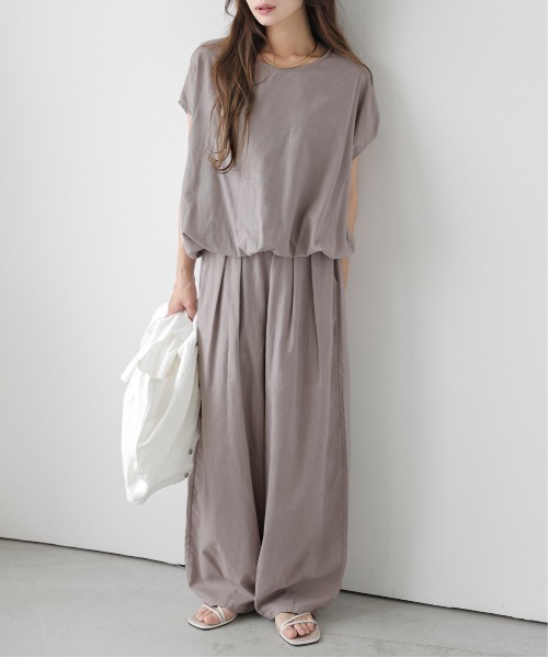 callautia リネンライクバックスリットオーバーサイズシャツジャケット callautia（カラウティア）の「リネンライクバックスリット