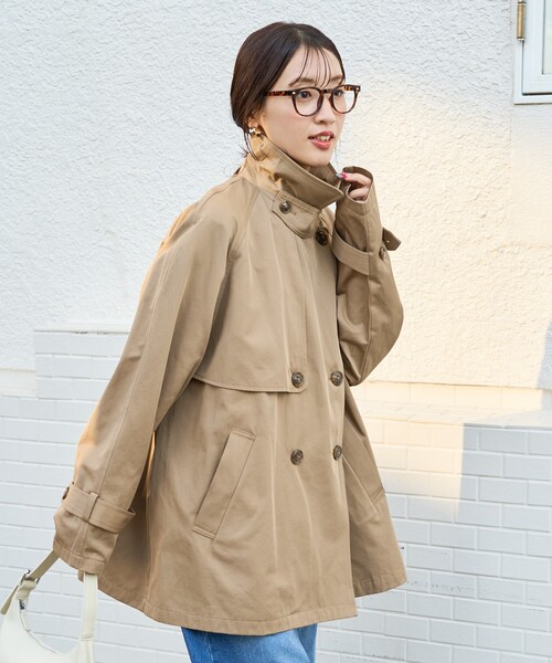 ジャケット・アウター 2WAY LAYER TRENCH COAT Amazon | [ZAI2] レディース トレンチコート コート ロング